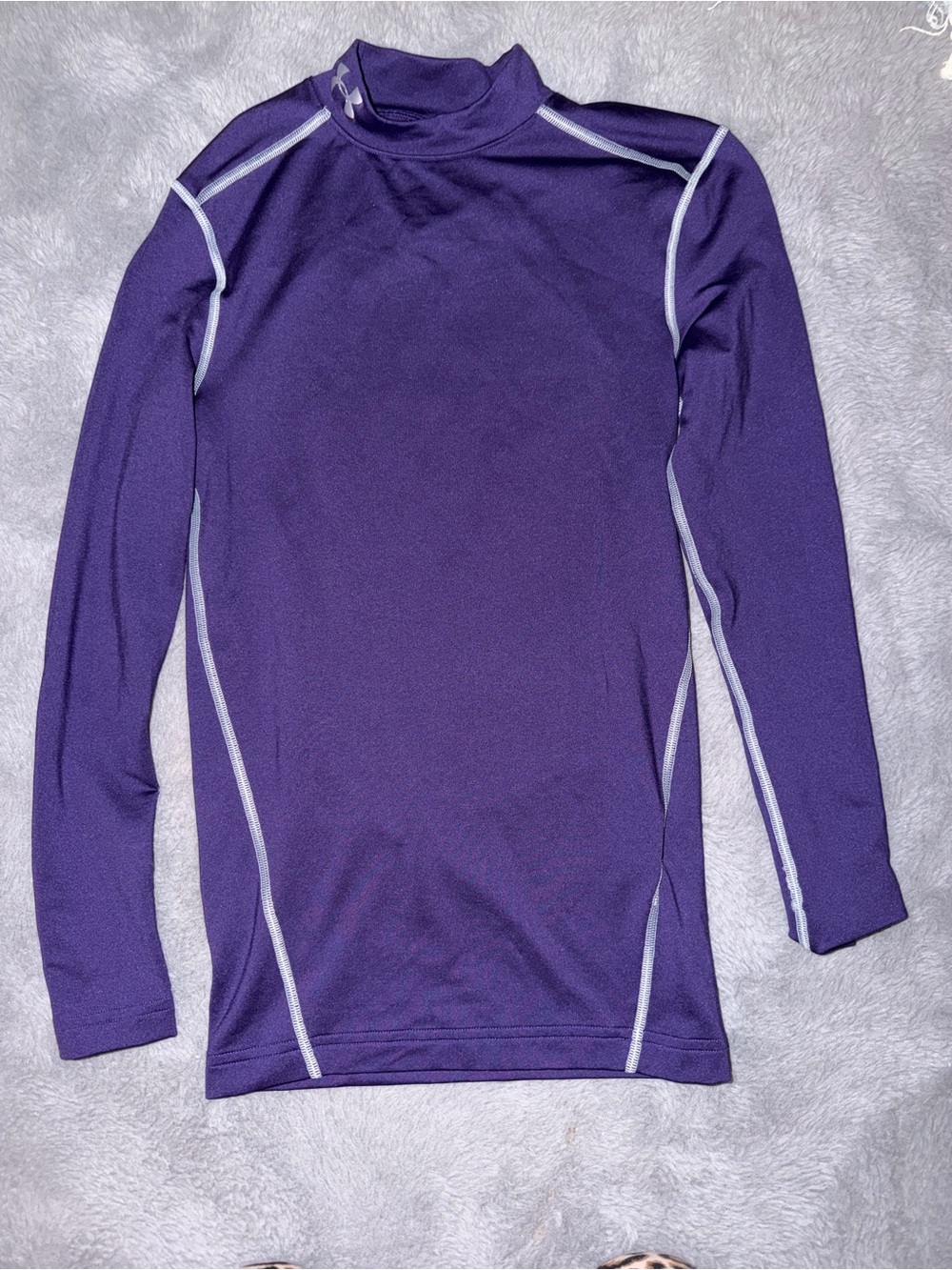 Under Armour Purple Long Sleeve Compression Shirt